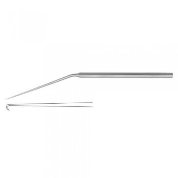 McGee Micro Ear Needle For Footplate Stainless Steel, 15.5 cm - 6" Tip Size 1.0 mm